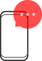 popup message notification like chat or e-mail vector image