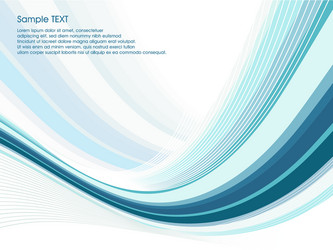 Abstract background with blue wave Royalty Free Vector Image