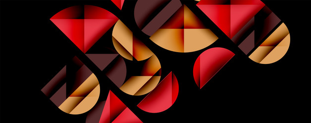 abstract geometric shapes overlap creating vector image