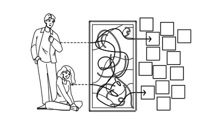 optimization search algorithm vector image