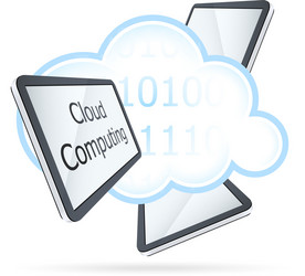 Cloud computing icon vector