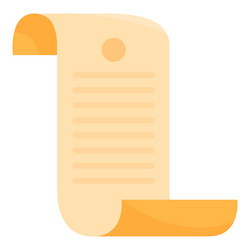 old paper scroll is showing ancient knowledge vector image