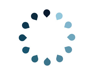 stylish abstract loading animation circular vector image