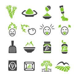 Wasabi icon vector