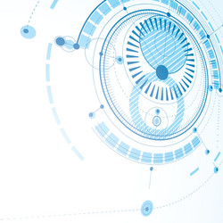 Technical drawing made using dashed lines vector