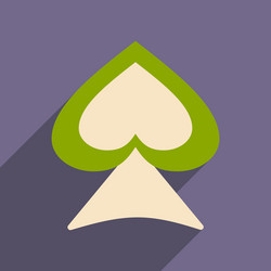 flat with shadow icon and mobile application suit vector image