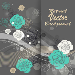 Floral background vector