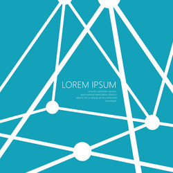 mesh polygonal background scope of lines and dots vector image