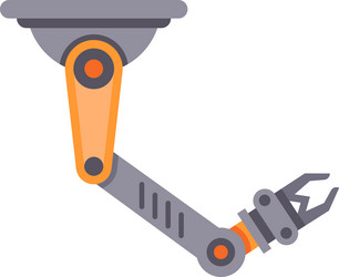 modern robotic arm demonstrating advanced vector image