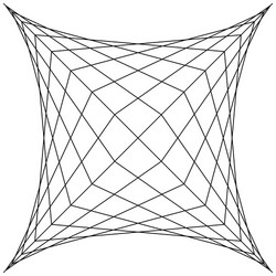 square spider web grid trap net vector image