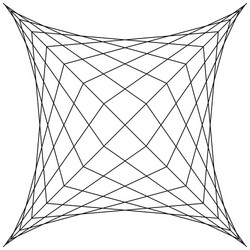 square spider web grid trap net vector