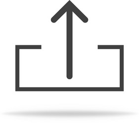 upload and download arrow icon pointer for link vector image