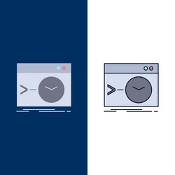 admin command root software terminal flat color vector image