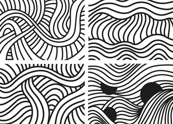 Linear Line Patterns vector image