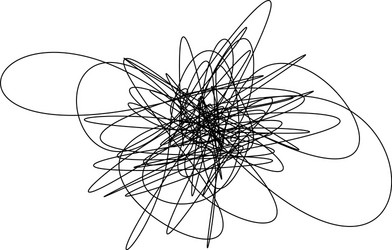 messy string flat graphics vector image