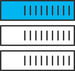 server data web hosting isolated flat mobile vector image