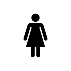 Woman icon sign symbol on white background vector