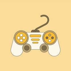 flat icon on background game joystick vector image
