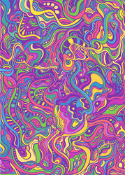 Psychedelic Doodle Art vector image