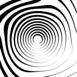 radial lines with rotating distortion abstract vector image