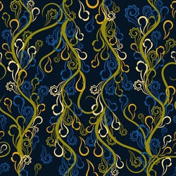 seamless pattern with abstract branches vector image
