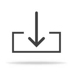 upload and download arrow icon pointer for link vector image
