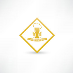 Wheat beer icon vector