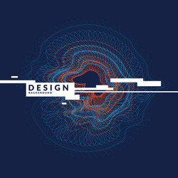 abstract background with dynamic waves vector image