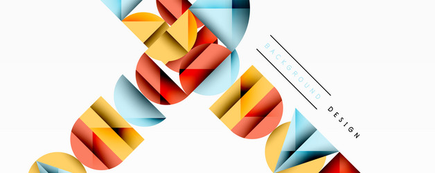 abstract geometric pattern colorful triangles vector image