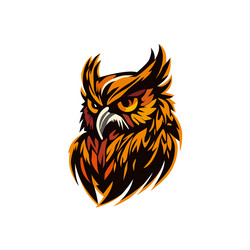 Elegant Owl Mascot Vector Image