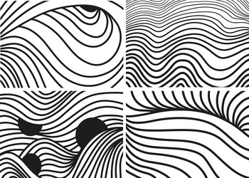 Seamless patterns with lines vector