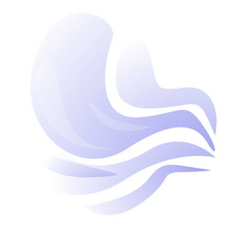 abstract shape with flowing lines creating dynamic vector image