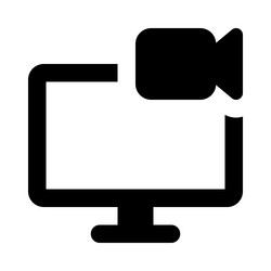 capturing and storing visual data on the monitor vector image