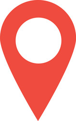 gps navigation location pointer flat icon style vector image