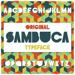 with pattern on background good handcrafted font vector image