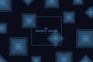 abstract blue minimal square pattern artwork vector