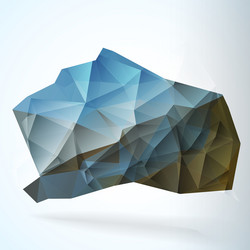 geometric triangular abstract background vector image