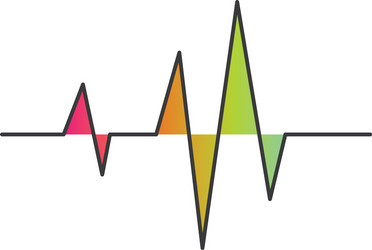 pulse lineequaizer and sound effect vector image