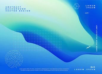 Blue color gradient background poster design vector