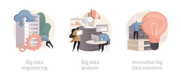 database technology abstract concept vector image