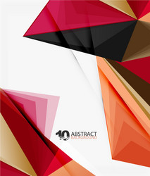 Dynamic 3D Triangular Background vector image