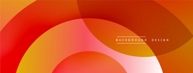 abstract overlapping lines and circles geometric vector image
