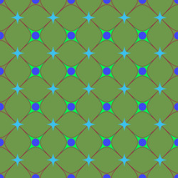 circle and square seamless pattern vector image