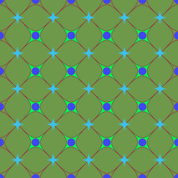 Circle and square seamless pattern vector