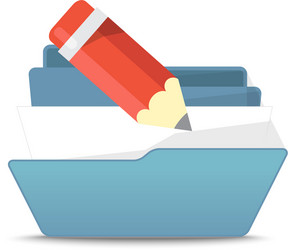 computer interface folder open isola vector image