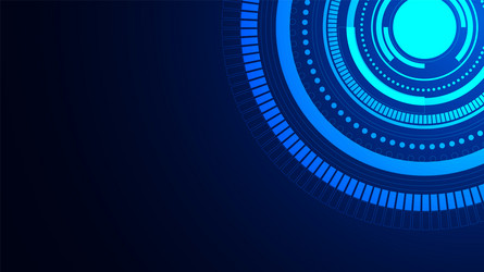 technology background with hi-tech digital data vector image