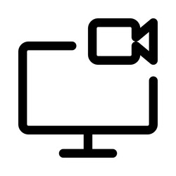 capturing and storing visual data on the monitor vector image