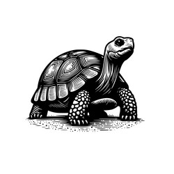 simple gopher tortoise walking side view icon vector image