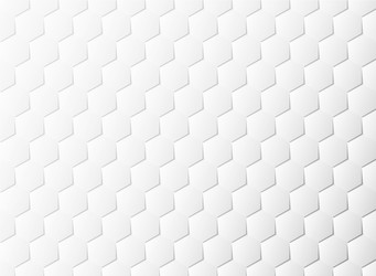 abstract hexagon pattern white paper cut design vector image