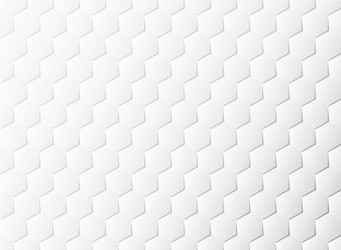 abstract hexagon pattern white paper cut design vector